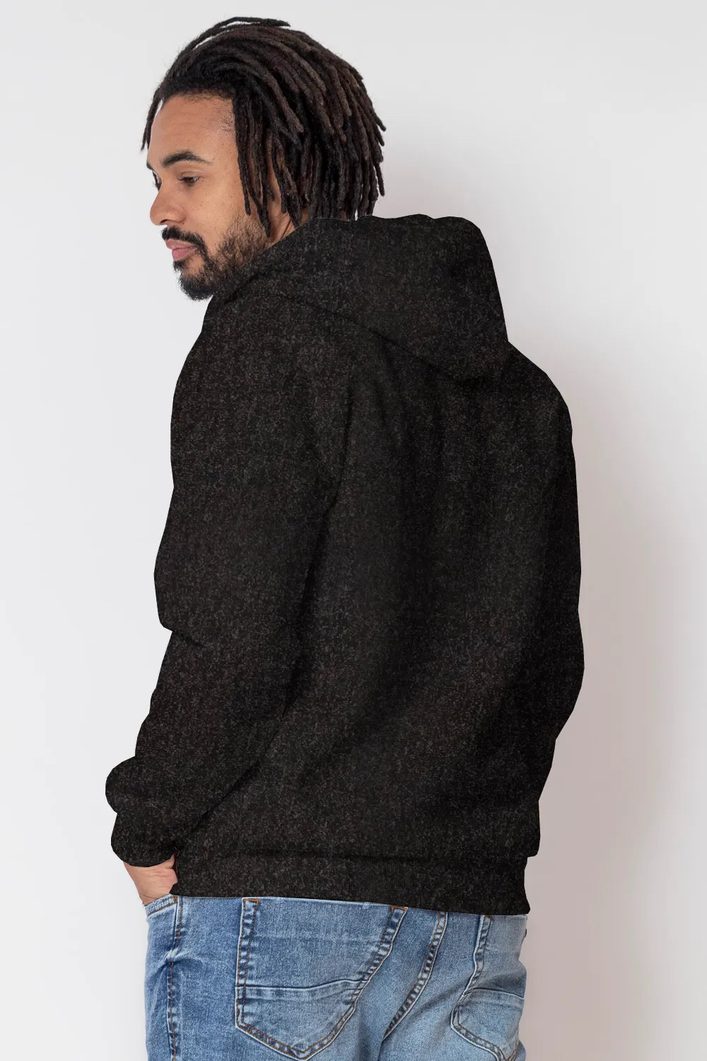 Blusa Moletom Masculina Com Zíper Preto