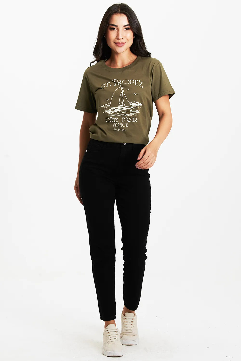 Calça Feminina Sarja Skinny Preto