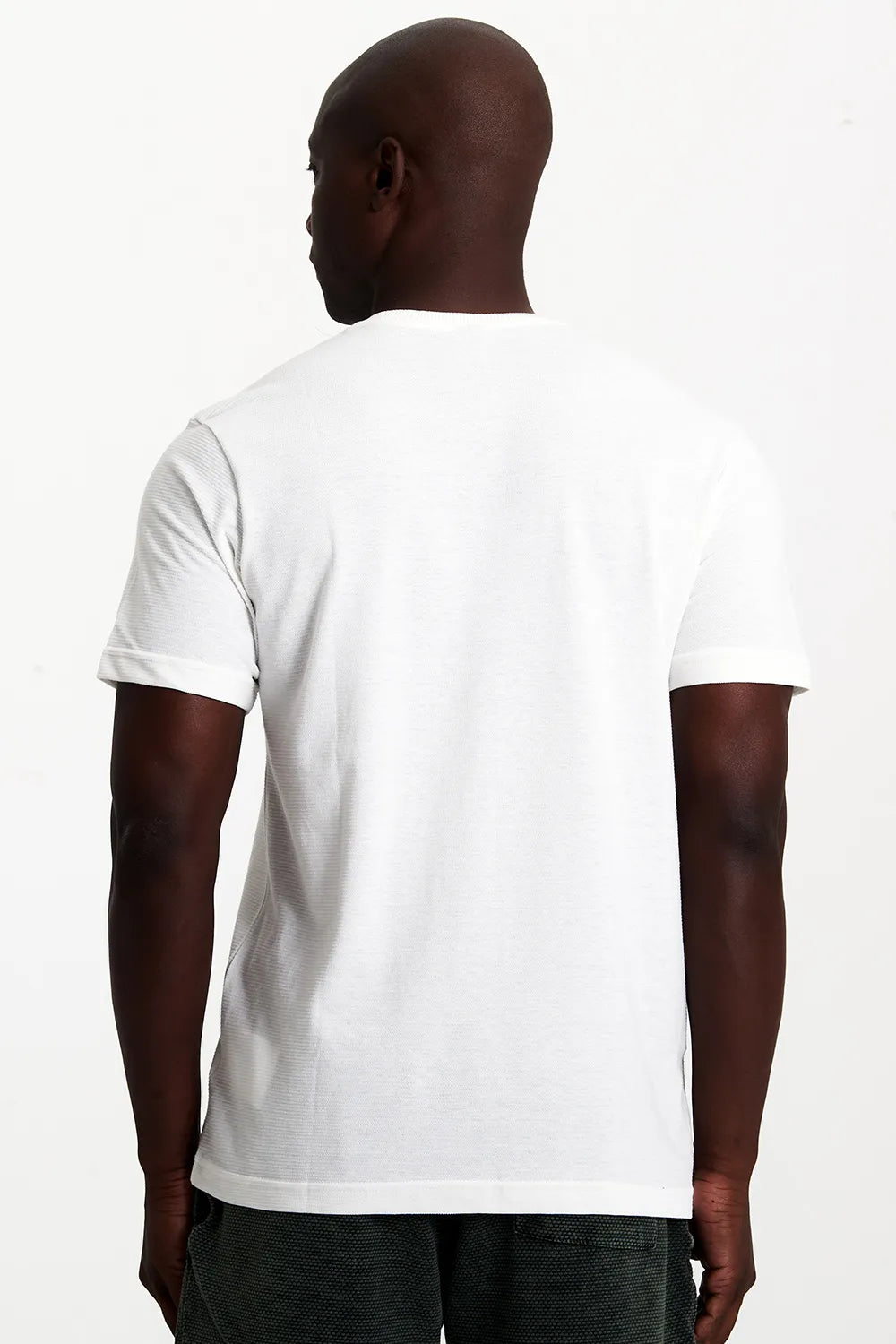 Camiseta Masculina Manga Curta Bege Médio