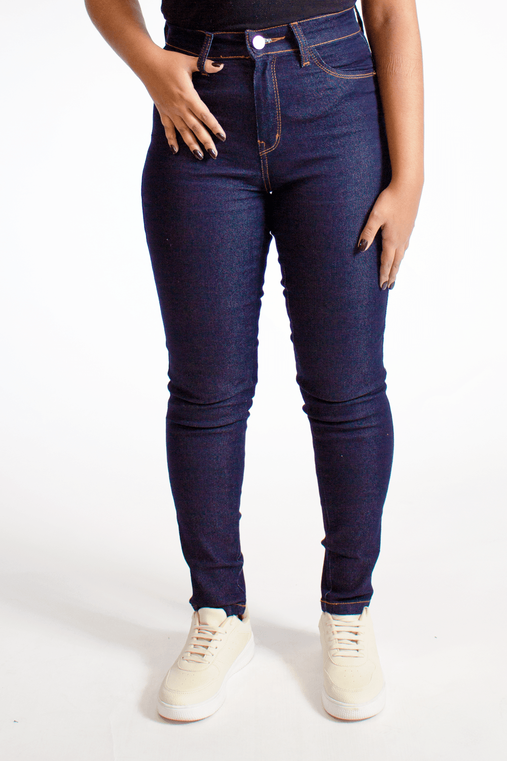 Calça Jeans Feminina Skinny Five Pockets Jeans Escuro