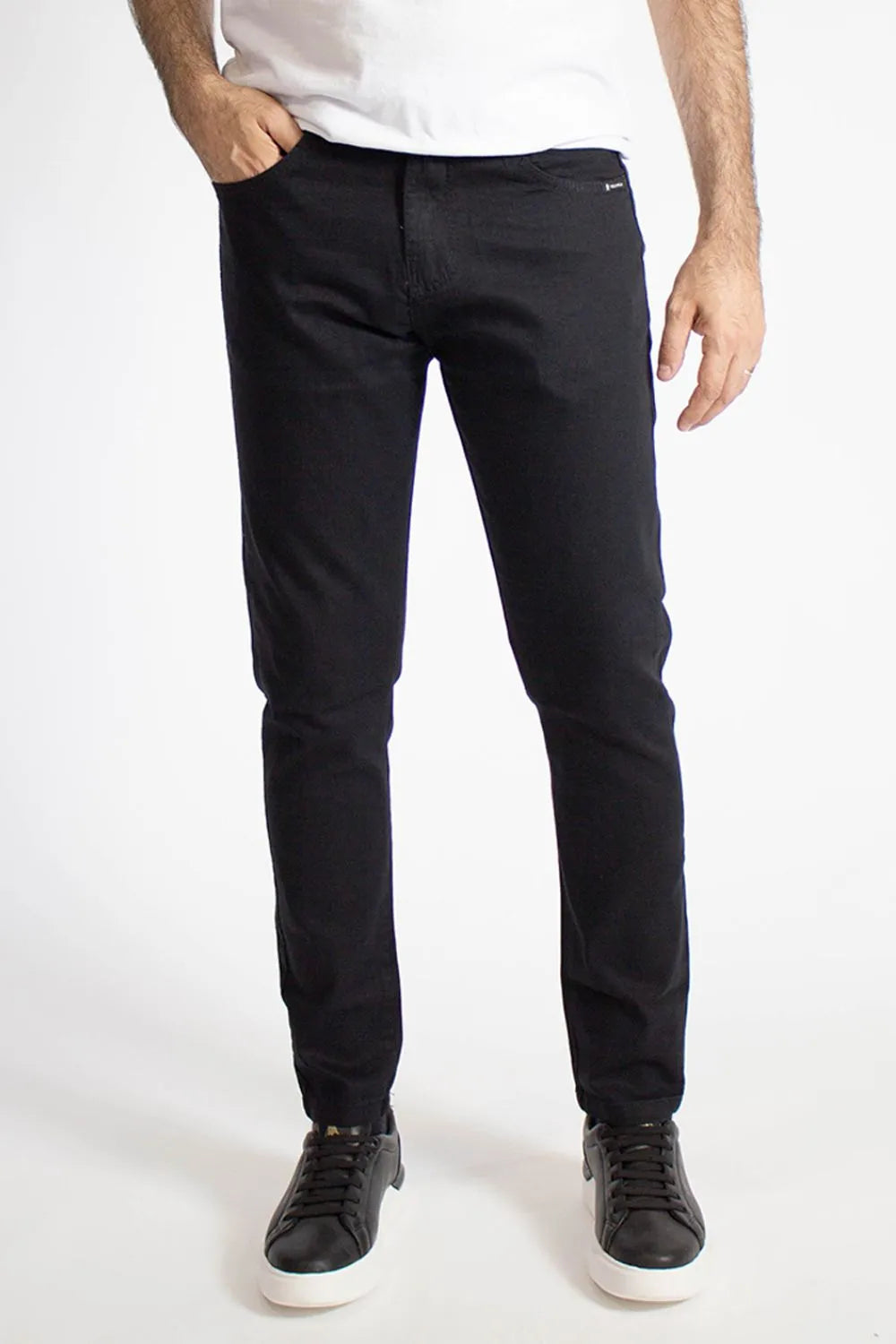 Calca Jeans Masculina Skinny Basic Preto