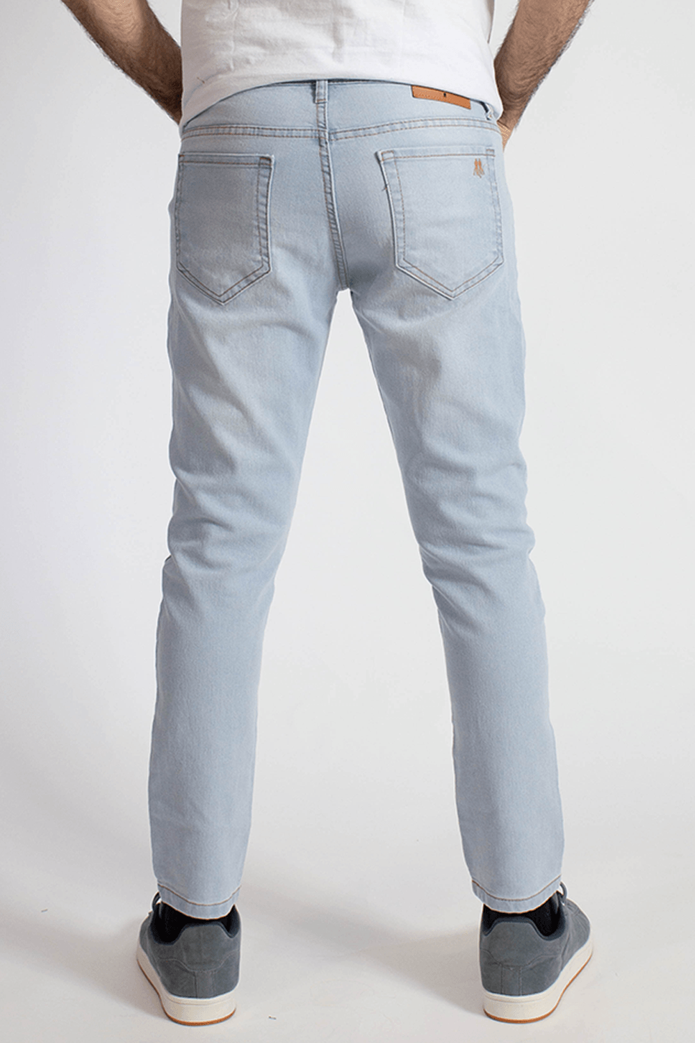 Calça Jeans Masculina Skinny Básica Jeans Claro