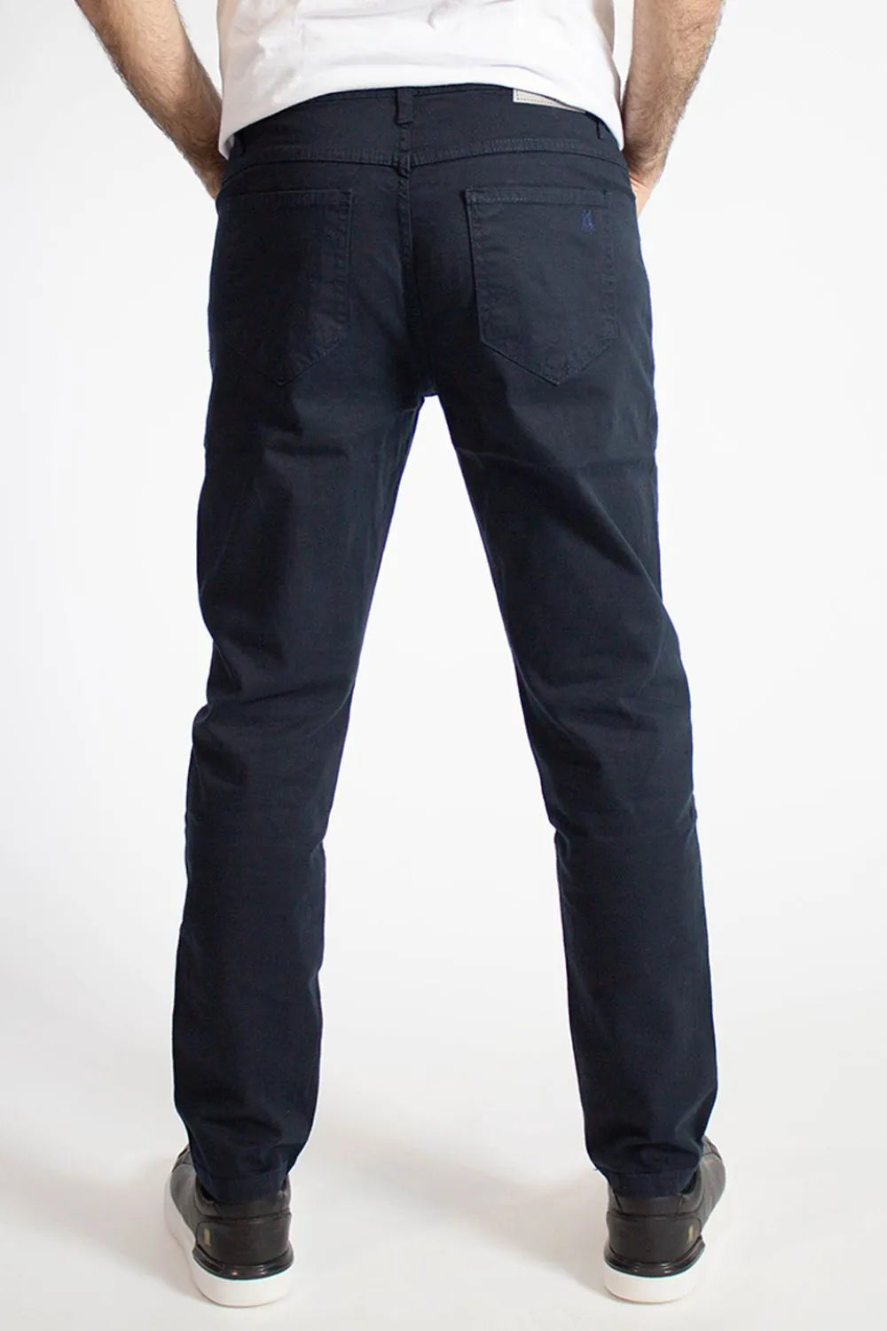 Calça Sarja Masculina Slim Básica Azul Escuro