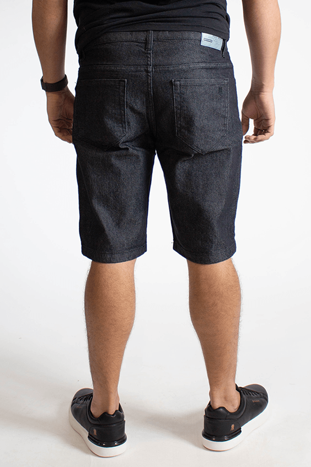 Bermuda Jeans Masculina Stark Básica Preto