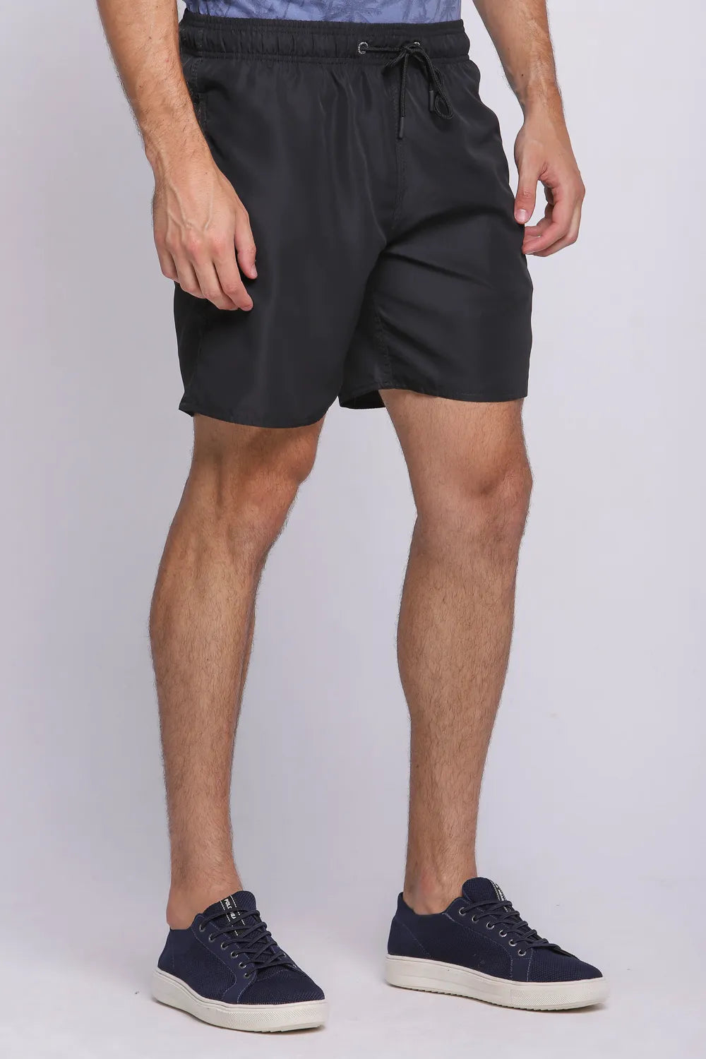Short Vôlei Masculino Básico Liso Preto