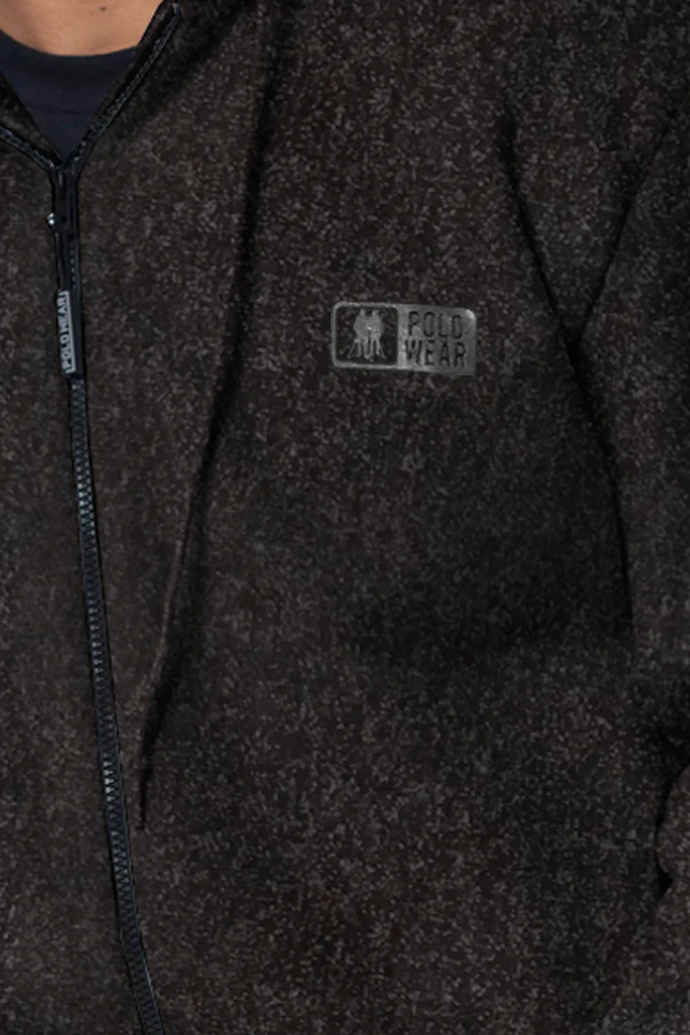 Blusa Moletom Masculina Com Zíper Preto