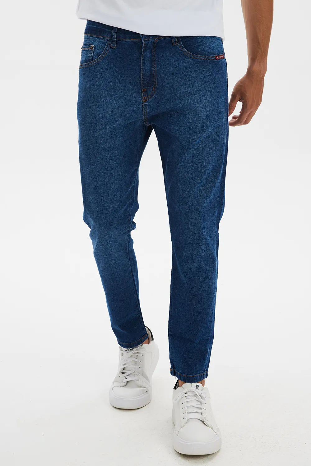 Calça Jeans Masculina Skinny Básica Jeans Médio