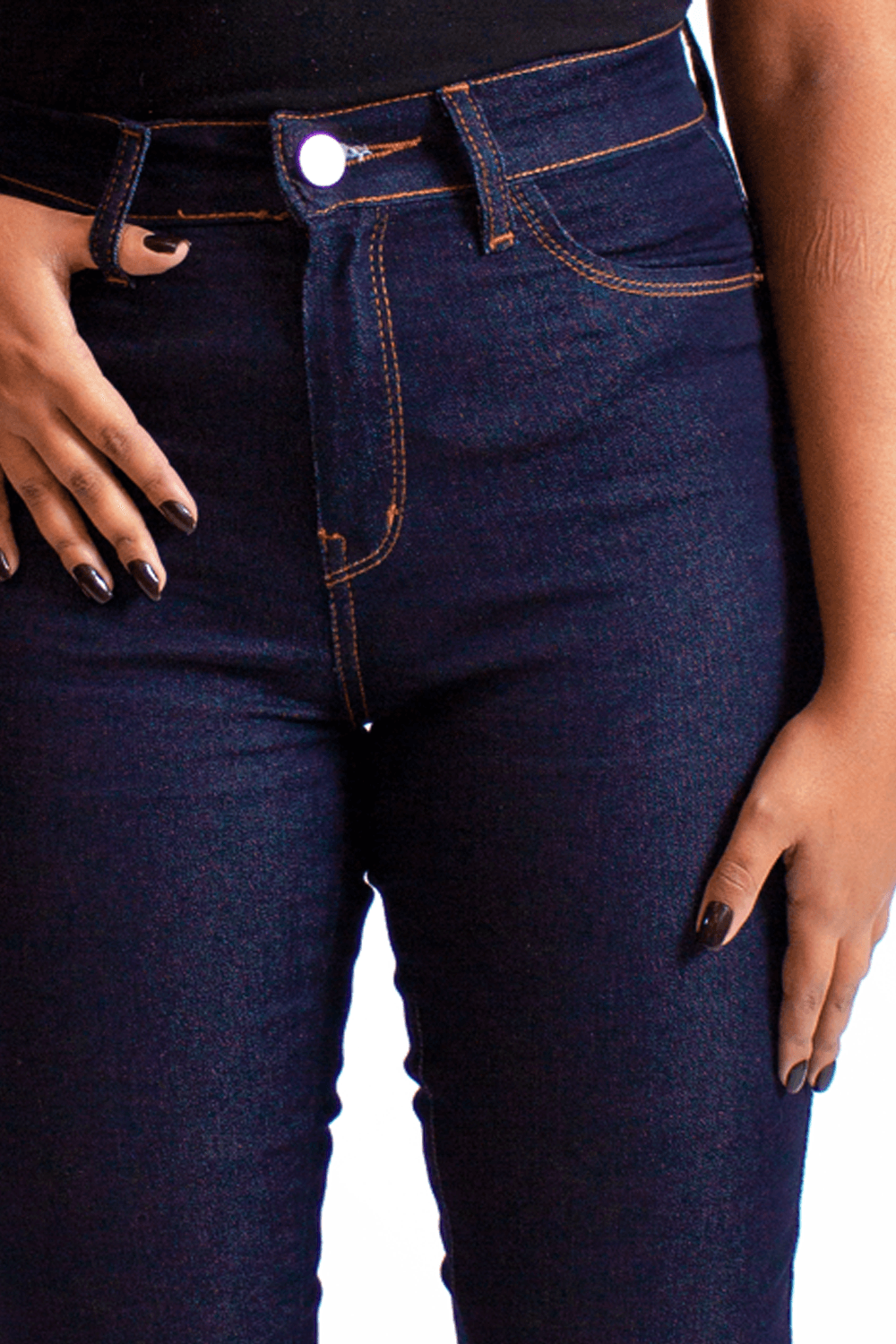 Calça Jeans Feminina Skinny Five Pockets Jeans Escuro