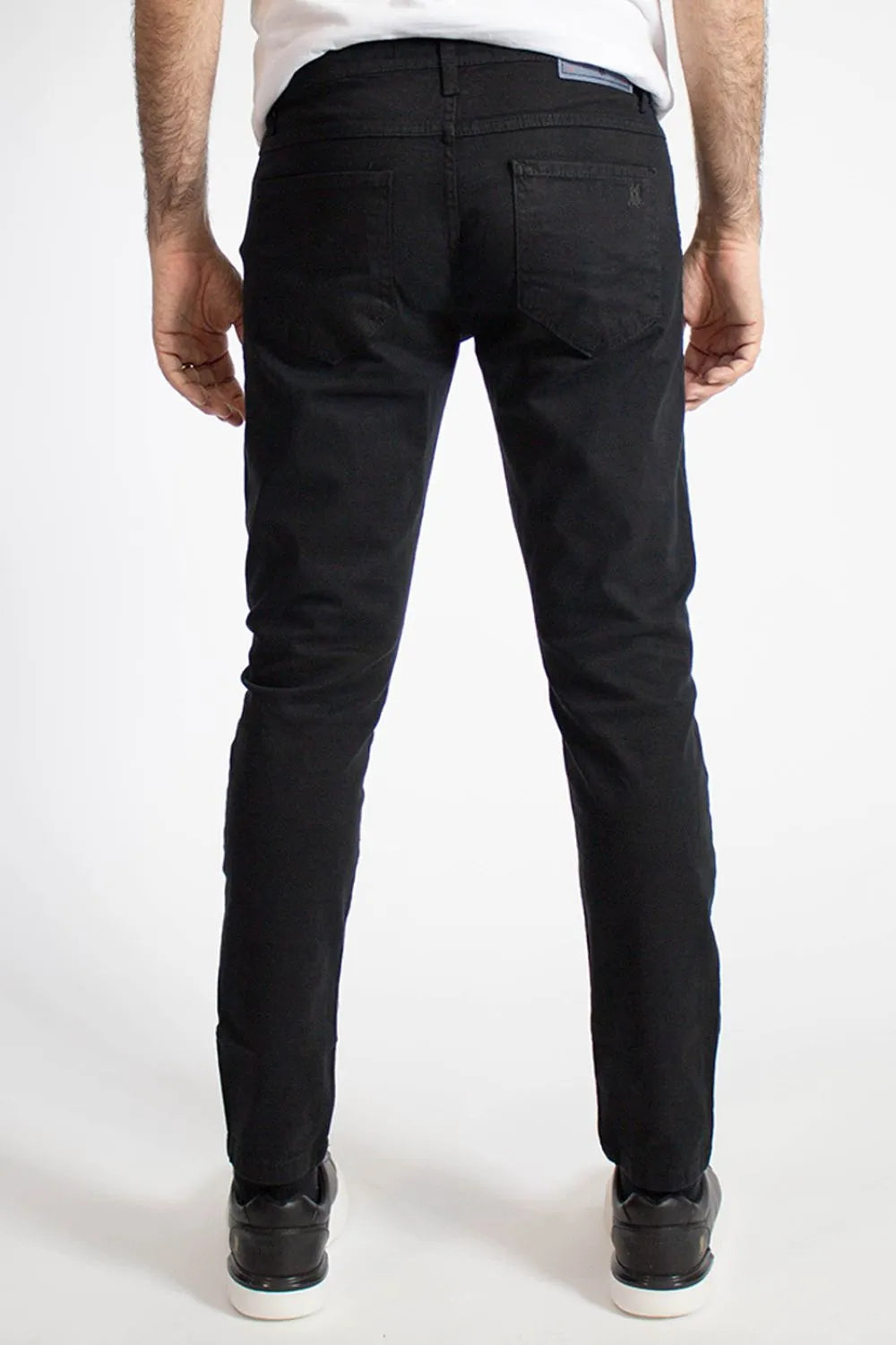 Calça Sarja Masculina Skinny Básica Five Preto