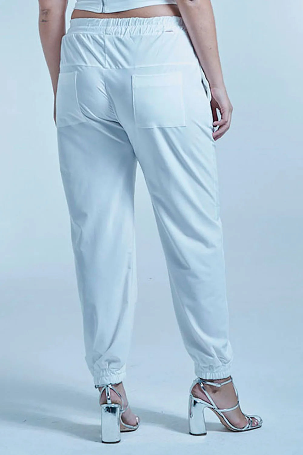 Calça Feminina Jogger Casual Smk Off White